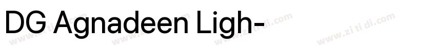 DG Agnadeen Ligh字体转换